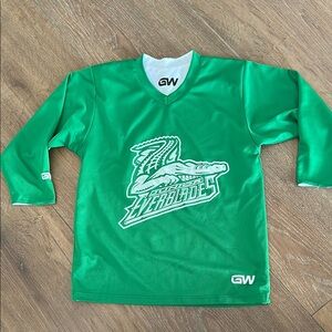 Game Wear reversible Green /white Hockey Jersey with EVERBLADES Logo.